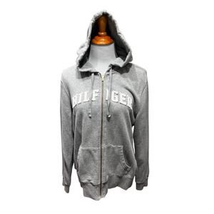 Tommy Hilfiger Women's Gray Zip up Hoodie SIZE XL